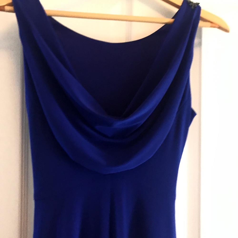 Gorgeous Cache Sapphire Blue Evening Gown